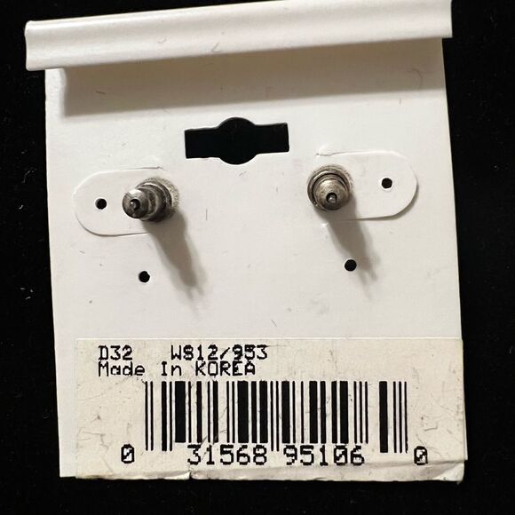 Vintage Earrings Reversible Pewter with Studs - Picture 4 of 4